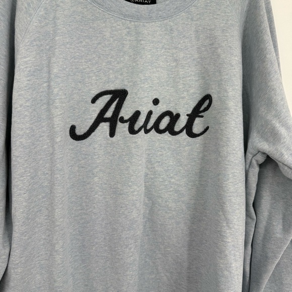 Ariat Women’s Pullover Sweatshirt Size XXL Blue Crew Neck 2X Long Sleeves - Picture 5 of 10